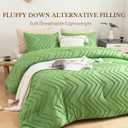 Cosybay Full Size Comforter Sets - Green Tufted Boho Bedding Comforter Sets, 3 Pieces Full Size Bed Set with 1 Comforter(82"x86") & 2 Pillow Shams(20"x26"), All Season Down Alternative Bedding Sets