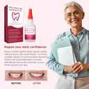 Dental Lab Instant Bonding Dental Glue for Dentures & Lab Tools - Fast-Setting in 15-60 Sec | Crack Repair & Gap Filling | Long-Lasting Hold (Days to Weeks) 1oz