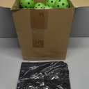 Tanlade 36 Pack Baseball Practice Balls Plastic Training Balls Lightweight Hollow Airflow Softballs with a Drawstring Bag for Hitting,Batting,Pitching, 2.91 in Indoor Outdoor Use Gift