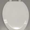 KOHLER K-25883-0 Triko Elongated Closed-Front Toilet Seat and Lid with Quiet-Close Technology, White