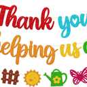 Teacher Appreciation Week Banner Thank You for Helping Us Grow Banner NO DIY Thank You Teachers We Appreciate You Decoration for School Classroom Happy Teachers Day Party Supplies