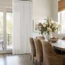 Beige White Pinch Pleated 96 Inch Curtains 2 Panel Set for Living Dining Room Neutral Thick Linen Semi Sheer Ceiling Track Curtain Light Filtering Privacy Bedroom Drapes Window Treatment W50xL96