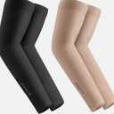 ProtectX 2 Pairs Sun Protection UV Cooling Arm Sleeves for Men Women, Breathable, MoistureWicking, Compression for Golf, Cycling, Football, Sports, Outdoor activities, Pack of 5