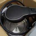 OVENTE Electric Kettle, 1.5L Borosilicate Glass Countertop Water Heater and Boiler for Coffee or Tea, BPA-Free, Auto Shut-Off, Boil-Dry Protection, Removable and Washable Spout Filter, Black KG83B (1.6 Quarts)