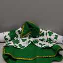 FuWeave St Patrick's Day Shamrock Goose Outfit Lawn Porch Goose Clothes for 23" St Patricks Day Shamrock Outdoor Patio Yard Lawn Art Decoration (Cute)