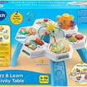 VTech Buzz and Learn Activity Table with Seven Interactive Play Zones, Blue
