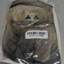 FUHSI Blonde Wigs for Women Ombre Light Blonde Wig with Bangs Layered Middle Length Synthetic Wig Dark Roots Hair for Daily Party