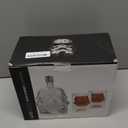 Whiskey Decanter Set, Whiskey Decanter with 2 Glasses, Decanter Set for Men Scotch Bourbon Vodka, Bosses Day Gifts for Men Dad Husband Boyfriend