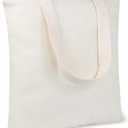 TOPDesign 10-Pack Economical 11.8"x13" Cotton Tote Bags, Lightweight Small Reusable Grocery Shopping Cloth Bags, Suitable for DIY, Advertising, Promotion, Gift, Activity (Beige)