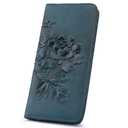 MEITRUE Slim 3D Printing Wallet Women, RFID Blocking PU Leather Bifold Women's Wallet with Zipper Coin Pocket