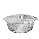  Disposable Aluminum Pot with Lid Small Foil Cookware, 24pieces