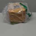 Rattan Square Tissue Box Cover, 5.7" x 5.7" x 5", Decorative Woven Facial Tissue Holder with Hinged Top Lid, Natural Color