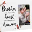 Memorial Gifts for Loss of Brother, Red Cardinal Sympathy Picture Frames, 4x6 Inch Photo