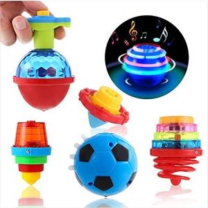 Kids Party Favors Toys, 10 Pcs LED Light Up Spining Tops, Easter Day Gifts Goodie Bag Stuffers Carnival Prizes School Classroom Rewards Treasure Box, Glow in The Dark Party Supplies1