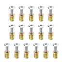 16 Sets M6x25 Furniture Screw Nut Threaded Wood Inserts Bolt Fastener Connector Hex Socket Drive M6x15 Screw-in Nuts (One Size)