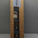 Ivilon Drapery Window Curtain Rod Set - Square Design 1 1/8 Rod. 28 to 48 Inch. Ivory/White