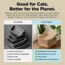 Kitty Sift Disposable Cat Litter Box Large, 6 Count, Durable Portable for Travel and Home, Eco-Friendly Disposable Litter Box Controls Odor