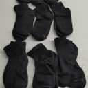 Hanes womens 10-pair Value Pack Ankle fashion liner socks, Black, 12-Aug US