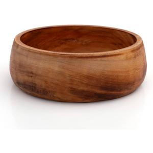 Beautiful Handmade Decorative Wooden Snack Serving Bowl For Dry Fruits Chips Coffee Table Countertop Display Key Bowl Tableware Kitchen Living Room Home Accents Dinnerware (6 Inches)