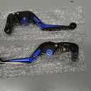 Motorcycle Clutch Lever Adjustable Handlebars Brake and Clutch Levers Set for Yamaha MT-09 MT09 SP 2021 2022 2023 (Blue)