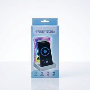 2 Pack WAVY LED LIGHT & MIRROR PHONE HOLDER