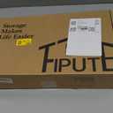 Key Holder for Wall, Key and Mail Holder for Wall with Storage Drawer, Entryway Rustic Home Decor, 3 Liquid Chalks & Chalkboard, 15.98W x 9.1H x 3.3D, Brown