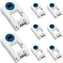 Briwooody 16 Pcs Window Spiral Balance Pivot Lock Shoe Vinyl Window Latch Replacement Windows Parts Hardware for Pull up and Down Sliding
