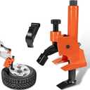 Upgraded Manual Tire Bead Breaker with Rubber Pad Fits 38"- 42" Tires for ATVs UTVs Tractors Trucks Cars Bus, Heavy Duty Bead Breaking Easy Operated Tire Repair Removal Changer Portable Tool