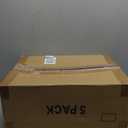 Hemobllo Modern Plastic Drawer Storage Baskets Dresser Drawer Dividers Closet Organizers Stacking Bins for Efficient Storage, Pack Of 5