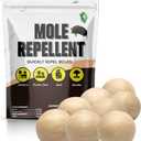 Mole Repellent for Lawns, Groundhog Repellent Outdoor, Armadillo Repellent, Mole Deterrent for Yard, Vole Repellent Outdoor, Gopher Repellent, Safe for Family & Pets, 8 Packs