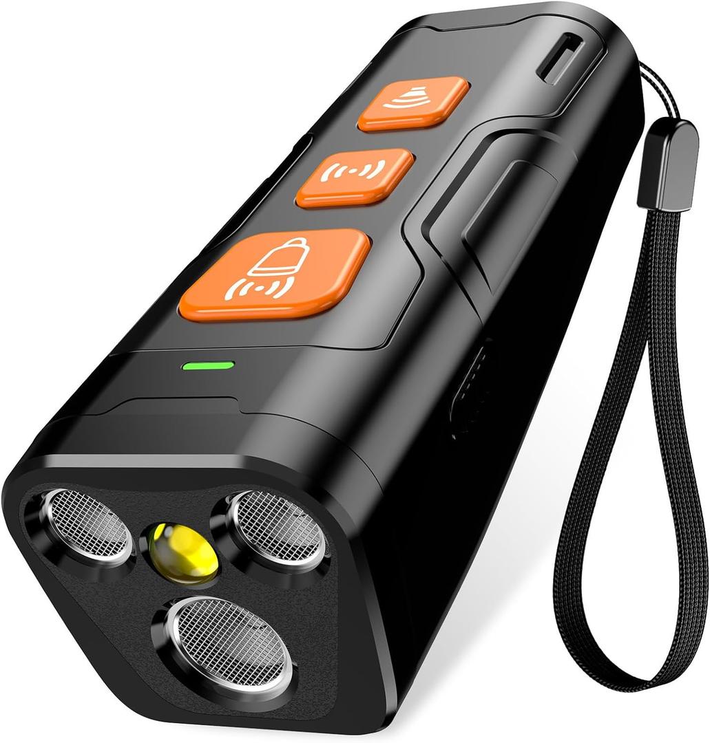 Dog Bark Deterrent Device, 3X Ultrasonic Anti Barking, 6 Training Modes 23 FT Range Barks No More Indoors Outdoors Behavior Correct Safe & Humane Rechargeable Compact Bark Control for Dogs (Black)