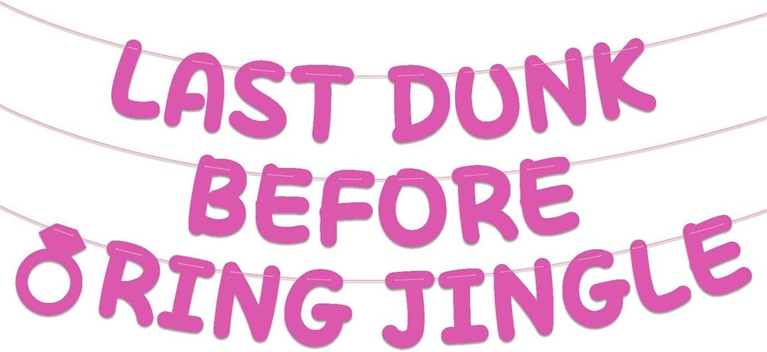 5 x Funny Bachelorette Party Decorations, Bachelorette Party Banner Accessories Bridal Shower Sign for Wedding Party Favor Supplies Gifts (Pink)