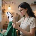 Handheld Sewing Machine Heavy Duty, with Blue Leather Storage Case and 110-Piece Sewing Kit, Mini Portable, Ideal for Adults & Beginners, Complete Set of Quick Home Clothing Repair Tools, Good Gift