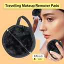 Nugilla 18 Packs Reusable Makeup Remover Pads with a Washable Laundry Bag, Resuable Microfiber Round Towel Skin Face Towels, Soft Makeup Remover Cloth, Fast Drying Washcloth (Grey)