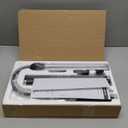 LED Floor Lamp, 18W/2000LM Bright Reading Floor Lamp for Office with Double Head, Adjustable Gooseneck Dimmable Modern Standing Light for Lash Extension Craft, Eye Caring Floor Lamps for Living Room (Black)