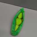 Giant Peas in A Pod Plush Toy Pea Pod Pillow Cute Pea Stuffed Toys Plant Doll Various Sizes (Green Beans,9.8''/25cm)