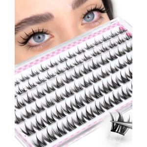Manga Self Adhesive Lash Clusters Natural Self Adhesive Eyelashes 81012MM Short Anime Pre Glued Eyelashes Clusters CCurly Asian Spiky No Glue Lash Clusters Natural Press On Lashes 90Pcs by Zegaine