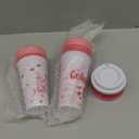 12 Pcs Galentines Day Coffee Cups Gift Bulk with Lids 16 oz Reusable Plastic Heart Cups Galentine's Day Party Supplies Red Pink Mug for Women Teacher Galentine‘s Friendship Gift for Hot Cold Drink