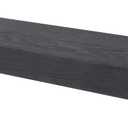 HIGH & MIGHTY 515614 Modern 36" Floating Shelf Holds up to 25lbs, Easy Tool-Free Dry Wall Installation, Flat, Retail Packaging, Black