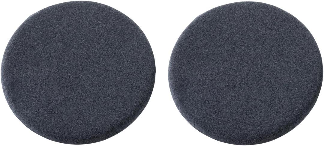 Dark Grey 15 Inch 2 Pack Round Memory Foam Chair Pad for Dining Room, Kitchen, and Office Use, Anti-Slip Round Stool Cushion, Comfortable Seat Cushion with Removable Cover