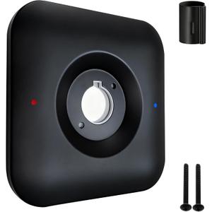 Shower Escutcheon Replacement for Moen T2471 Genta LX Valve Trim Kit,One-Handle Tub and Shower Faucet, Valve Trim Only, Single Metal Square Escutcheon KitShower Handle Cover Plate,Matte Black