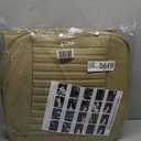 Motor Trend Seat Covers for Cars Trucks SUV, Faux Leather Full Set Beige Padded Car Seat Covers with Storage Pockets, Premium Interior Car Seat Cover