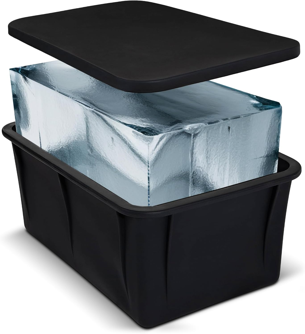 XX-Large Ice Block Mold for Cold Plunge Bath with Airtight Lid, Makes 12lb Large Ice Cubes