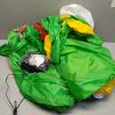 Syhood 11ft Spring Inflatable Flower Arch with Cloud Outdoor Decorations Blow up Green Archway with LED Lights for Spring Summer Outdoor Event Birthday Holiday Party Garden Lawn Decoration