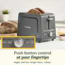 Cuisinart Core Collection 2-Slice Toaster | Extra-Long Slots for Artisan Bread | Bagel Setting |High-Lift Quickview | Single Slice & Defrost Functions | +30sec Toast Boost |Removable Crumb Tray