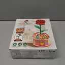 MIEBELY 3D Wooden Puzzles for Adults, Light Up 3D Puzzle Flower Rose Building Puzzle with Music Box, 216 pcs Craft Birthday Gift for Adult and Teen