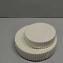 U-QE 60PCS Ivory Plastic Plates - Beaded Ivory Plates Disposable Heavy Duty - Perfect for Party, Baby Shower, Wedding, Birthday - Include 30PCS 10inch Dinner Plate & 30PCS 7inch Dessert Plate