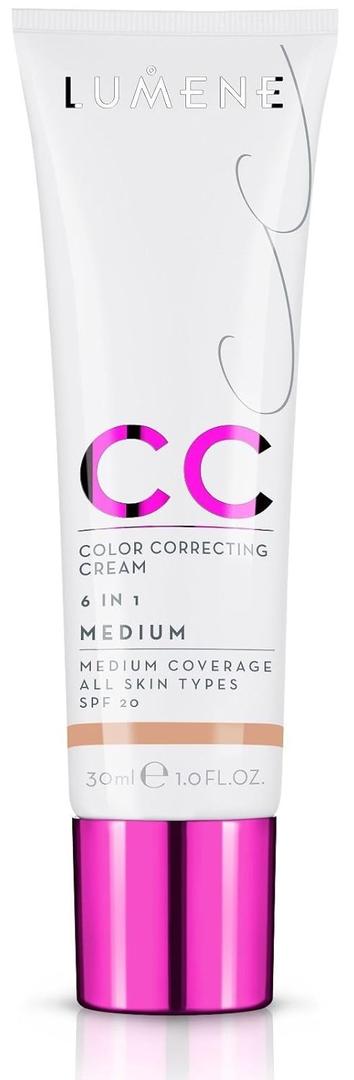NEW Lumene CC Cream 6 in 1 Medium Coverage for all Skin Types SPF 20 Medium
