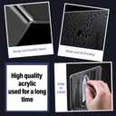 16 Pcs Book Ends Clear Acrylic Bookends for Shelves Heavy Duty Book End L Shaped Dividers Book Stopper for School Library Home Movies CDs File