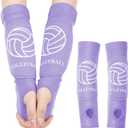 Shappy 2 Pcs Volleyball Arm Sleeves Forearm Sleeves Volleyball Arm Pads for Boys Girls Teen Youth Wrist Guard (Large, Purple)